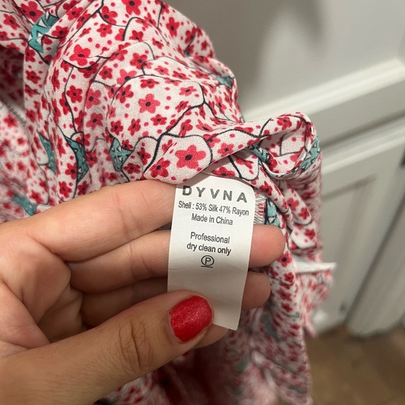 NWT DYVNA Midi Floral Silk Blend A-Line Maxi Dress SMALL - Picture 4 of 4